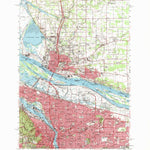 United States Geological Survey Portland, OR-WA (1961, 62500-Scale) digital map