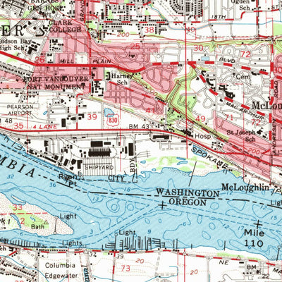 United States Geological Survey Portland, OR-WA (1961, 62500-Scale) digital map
