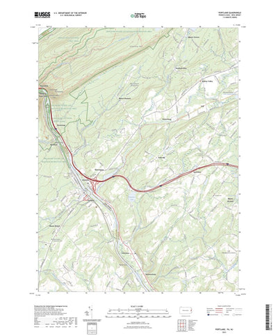 United States Geological Survey Portland, PA (2023, 24000-Scale) digital map