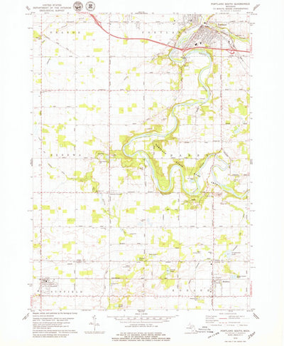 United States Geological Survey Portland South, MI (1978, 24000-Scale) digital map