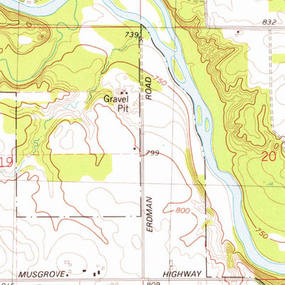 United States Geological Survey Portland South, MI (1978, 24000-Scale) digital map