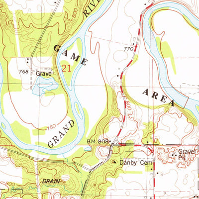 United States Geological Survey Portland South, MI (1978, 24000-Scale) digital map