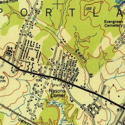 United States Geological Survey Portland West, ME (1944, 24000-Scale) digital map