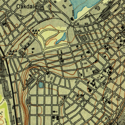 United States Geological Survey Portland West, ME (1944, 24000-Scale) digital map