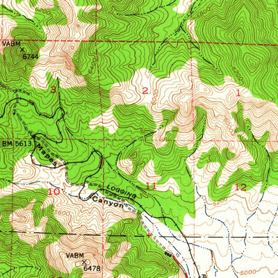 United States Geological Survey Portola, CA (1950, 62500-Scale) digital map
