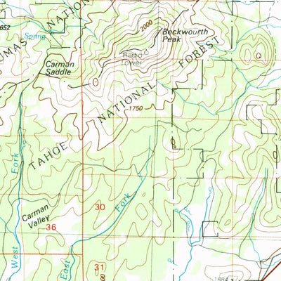 United States Geological Survey Portola, CA-NV (1979, 100000-Scale) digital map