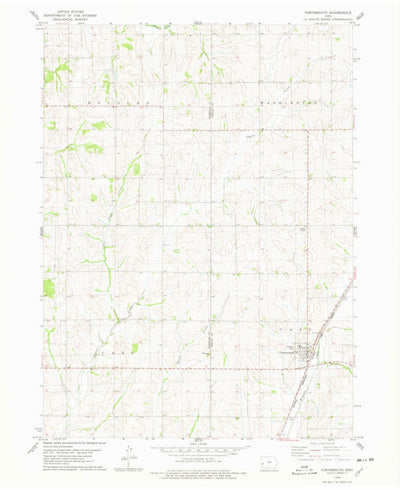 United States Geological Survey Portsmouth, IA (1978, 24000-Scale) digital map