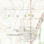 United States Geological Survey Portsmouth, IA (1978, 24000-Scale) digital map