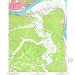 United States Geological Survey Portsmouth, OH-KY (1968, 24000-Scale) digital map