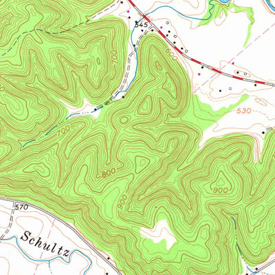 United States Geological Survey Portsmouth, OH-KY (1968, 24000-Scale) digital map