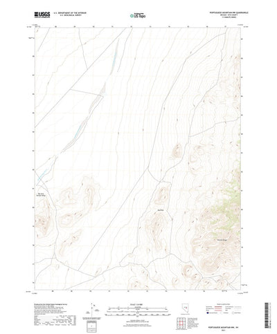 United States Geological Survey Portuguese Mountain NW, NV (2021, 24000-Scale) digital map