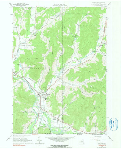United States Geological Survey Portville, NY (1961, 24000-Scale) digital map