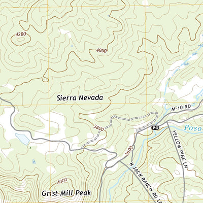 United States Geological Survey Posey, CA (2021, 24000-Scale) digital map