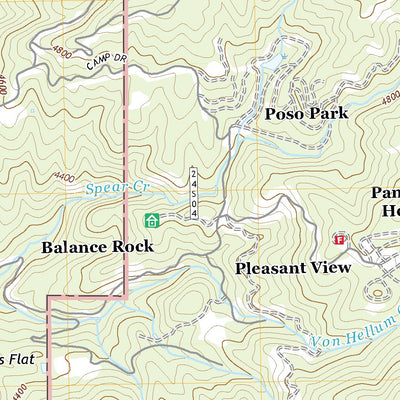 United States Geological Survey Posey, CA (2021, 24000-Scale) digital map