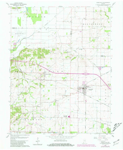 United States Geological Survey Poseyville, IN (1959, 24000-Scale) digital map