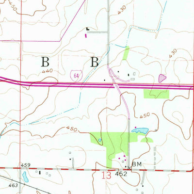 United States Geological Survey Poseyville, IN (1959, 24000-Scale) digital map
