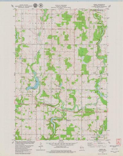 United States Geological Survey Poskin, WI (1978, 24000-Scale) digital map