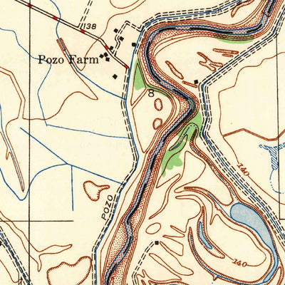 United States Geological Survey Poso Farm, CA (1947, 24000-Scale) digital map