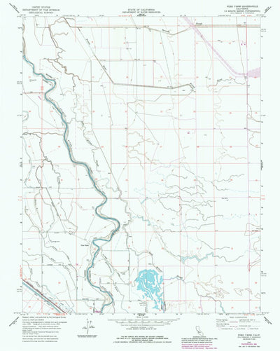 United States Geological Survey Poso Farm, CA (1962, 24000-Scale) digital map