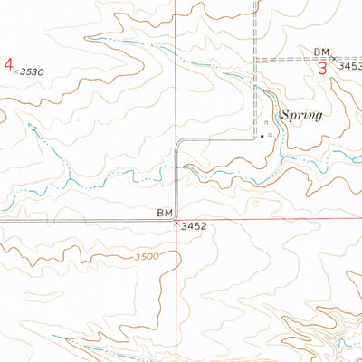United States Geological Survey Possum Run Creek, MT (1979, 24000-Scale) digital map