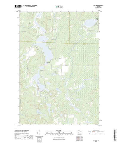 United States Geological Survey Post Lake, WI (2023, 24000-Scale) digital map
