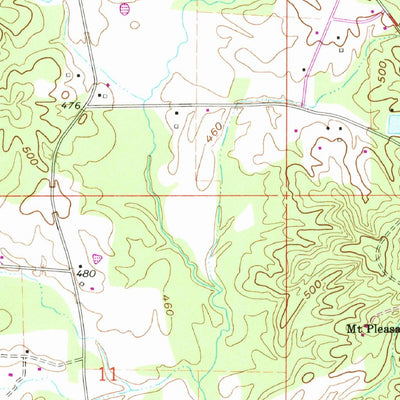 United States Geological Survey Post, MS (1962, 24000-Scale) digital map