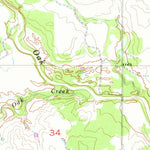United States Geological Survey Post Oak Creek, OK (1956, 24000-Scale) digital map