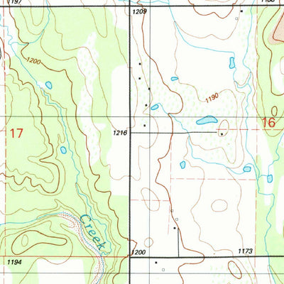 United States Geological Survey Post Oak Creek, OK (1991, 24000-Scale) digital map