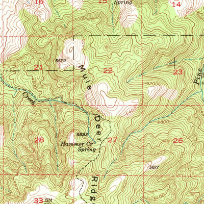 United States Geological Survey Post, OR (1951, 62500-Scale) digital map
