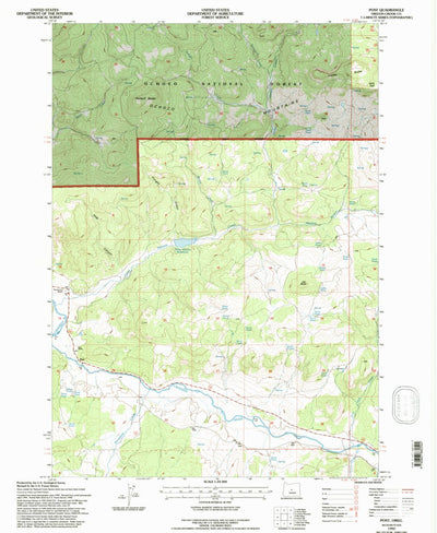 United States Geological Survey Post, OR (1992, 24000-Scale) digital map