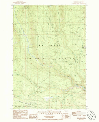 United States Geological Survey Post Point, OR (1985, 24000-Scale) digital map