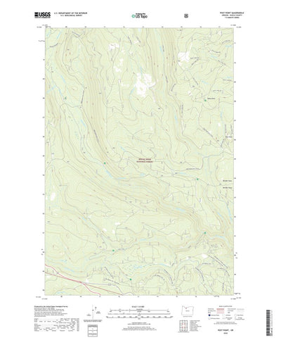 United States Geological Survey Post Point, OR (2020, 24000-Scale) digital map