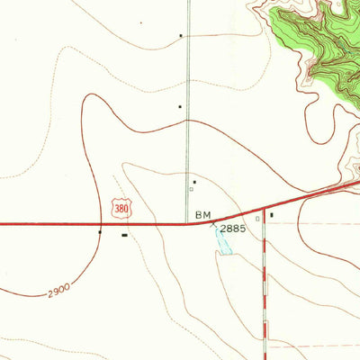 United States Geological Survey Post West, TX (1969, 24000-Scale) digital map