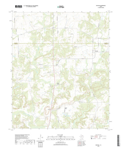 United States Geological Survey Postoak, TX (2019, 24000-Scale) digital map