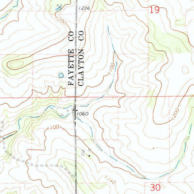 United States Geological Survey Postville, IA (1971, 24000-Scale) digital map