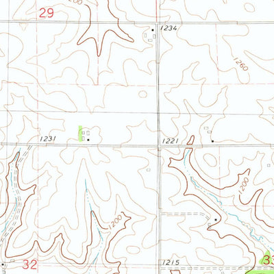 United States Geological Survey Postville NW, IA (1981, 24000-Scale) digital map