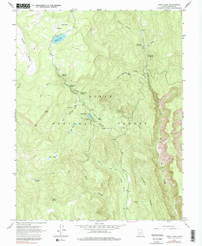 United States Geological Survey Posy Lake, UT (1964, 24000-Scale) digital map