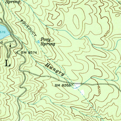 United States Geological Survey Posy Lake, UT (1964, 24000-Scale) digital map