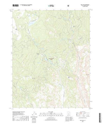 United States Geological Survey Posy Lake, UT (2020, 24000-Scale) digital map