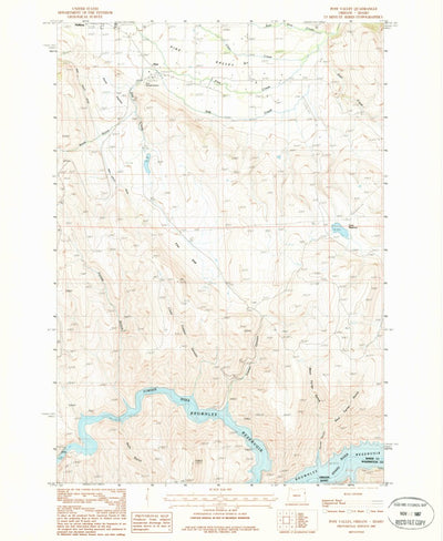 United States Geological Survey Posy Valley, OR-ID (1987, 24000-Scale) digital map