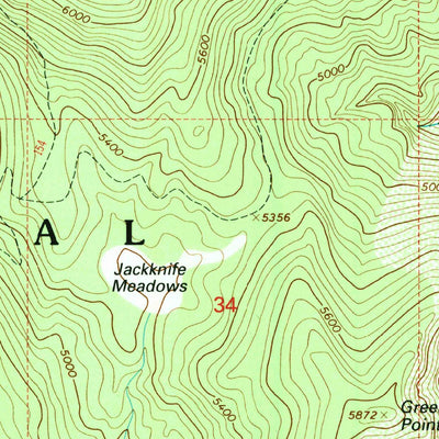 United States Geological Survey Pot Mountain, ID (1994, 24000-Scale) digital map