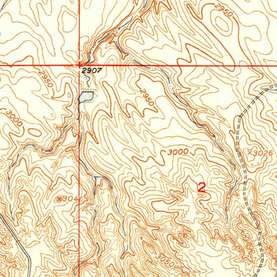 United States Geological Survey Potato Creek, SD (1950, 24000-Scale) digital map