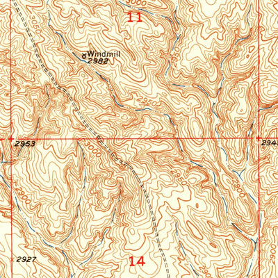 United States Geological Survey Potato Creek, SD (1950, 24000-Scale) digital map