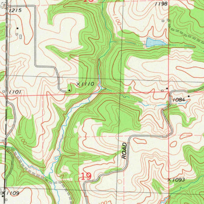United States Geological Survey Potato Hill, WI (1975, 24000-Scale) digital map