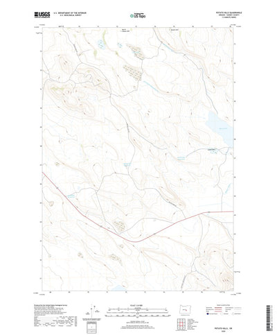 United States Geological Survey Potato Hills, OR (2020, 24000-Scale) digital map