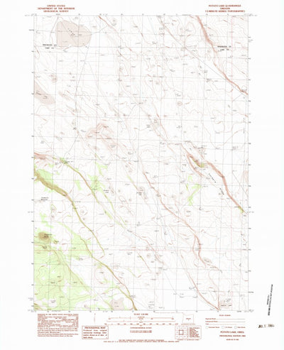 United States Geological Survey Potato Lake, OR (1983, 24000-Scale) digital map