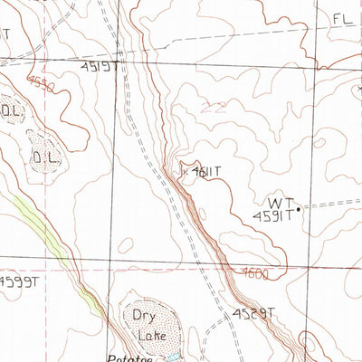 United States Geological Survey Potato Lake, OR (1983, 24000-Scale) digital map