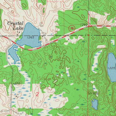 Potato Lake, WI (1971, 24000-Scale) Map by United States Geological ...