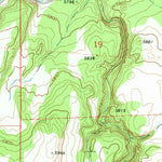United States Geological Survey Potato Wash NE, AZ (1971, 24000-Scale) digital map