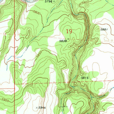 United States Geological Survey Potato Wash NE, AZ (1971, 24000-Scale) digital map